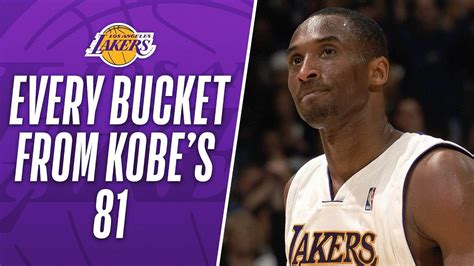 kobe 81 point game|EVERY BUCKET From Kobe Bryant's 81.